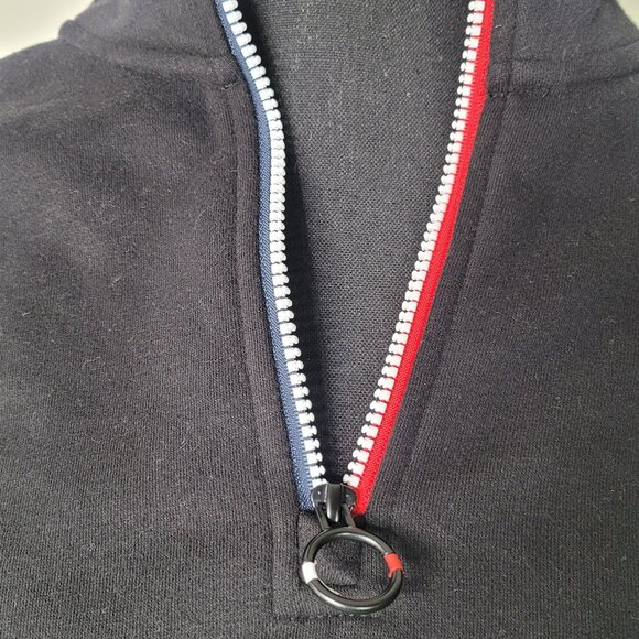 Tommy Hilfiger Women's 1/4 Zip Pullover Sweatshirt - Black, Size M - Picture 6 of 8